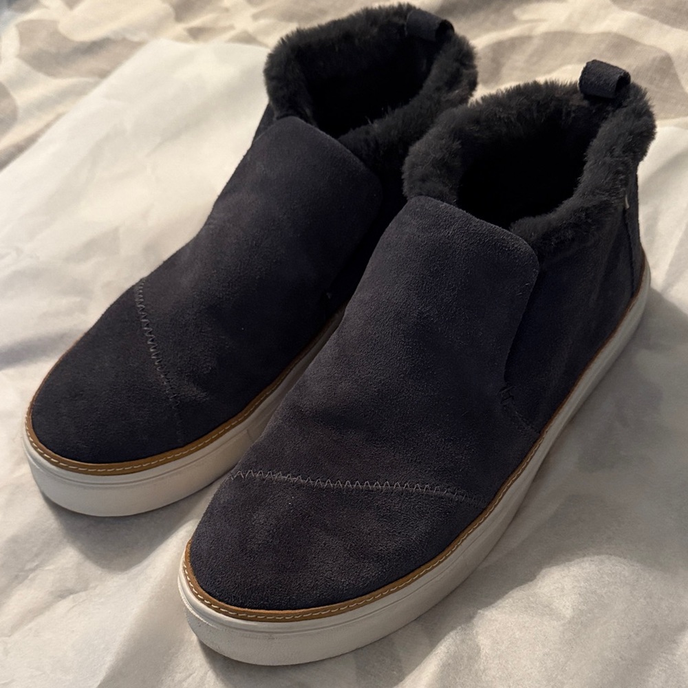Toms Women's Paxton Boots - Dark Gray Suede